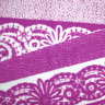 Купить Одеяло байковое взрослое Кружева темно фиолетовое (212 x 150 см) 