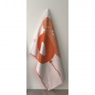 Одеяло байковое детское Воздушные шары оранжевое (140 x 100 см)