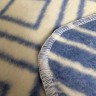 Купить Одеяло байковое взрослое Ромбы синее (212 x 150 см) 