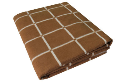 Купить Одеяло байковое взрослое Клетка (205 x 150 см) 