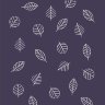Купить Одеяло байковое взрослое Листья черничное (212 x 150 см) 