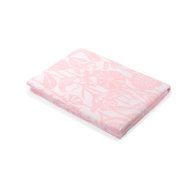 Одеяло байковое взрослое Цветы  розовое 1 (212 x 150 см)