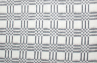 Одеяло байковое взрослое Клетка комбинированная серое (140 x 205 см)