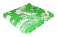 Одеяло байковое детское Кружева зеленое (140 x 100 см)