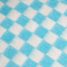 Купить Одеяло байковое детское Клетка простая бирюзовое (112 x 90 см) 