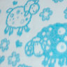 Купить Одеяло байковое детское Овечки бирюзовое (100 x 132 см) 