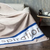 Одеяло байковое взрослое Вдохновение кофейное (212 x 150 см)