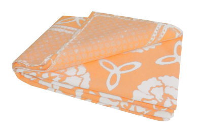 Купить Одеяло байковое взрослое Пионы персиковое (212 x 150 см) 