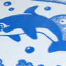 Купить Одеяло байковое детское Дельфины синее (140 x 100 см) 