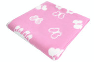 Одеяло байковое детское Овечки розовое (140 x 100 см)