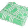 Купить Одеяло байковое детское Клетка сложная зеленое (140 x 100 см) 