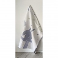 Одеяло байковое детское Зайчик фисташковое+вечер (140 x 100 см)