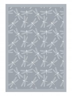 Одеяло байковое взрослое Стрекозы серое (212 x 150 см)