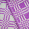 Купить Одеяло байковое детское Клетка сложная фиолетовое (140 x 100 см) 