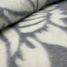 Купить Одеяло байковое взрослое Лилия серое (212 x 150 см) 