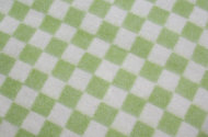 Одеяло байковое детское  Клетка простая  болотное (140 x 100 см)