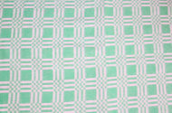 Одеяло байковое взрослое Клетка сложная зеленое (205 x 140 см)