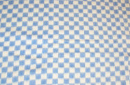 Одеяло байковое детское Клетка простая синее (112 x 90 см)