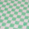 Купить Одеяло байковое детское Клетка простая  зеленое (112 x 90 см) 