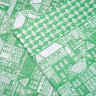 Купить Покрывало пикейное Город зеленое (212 x 145 см) 