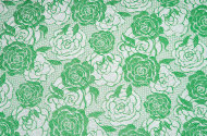 Покрывало пикейное Розы зеленое (212 x 145 см)