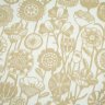 Купить Одеяло байковое взрослое Цветы бежевое (212 x 150 см) 