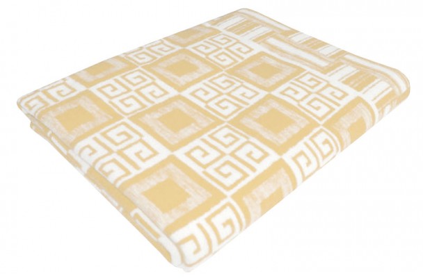 Одеяло байковое взрослое  Элегант бежевое (212 x 150 см)