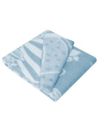 Скидка! Одеяло байковое детское Путешествие синее (140 x 100 см)