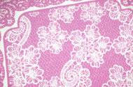 Одеяло байковое взрослое Кружева светло фиолетовое (212 x 150 см)