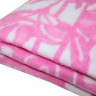 Купить Скидка! Одеяло байковое взрослое Цветы розовое (212 x 150 см) 