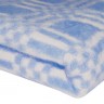 Купить Скидка! Одеяло байковое детское Комбинированная клетка синее (90 x 112см) 
