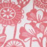 Купить Одеяло байковое взрослое Цветы красное (212 x 150 см) 