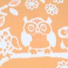 Купить Скидка! Одеяло байковое детское Совушки персиковое (140 x 100 см)(140 x 100 см) 