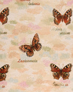Ткань жаккардовая  Бабочки серия Атлас