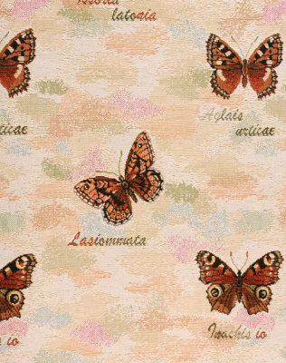 Купить Ткань жаккардовая  Бабочки серия Атлас 