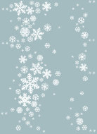 Одеяло байковое взрослое Снежинки льдистое (212 x 150 см)