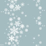 Купить Одеяло байковое взрослое Снежинки льдистое (212 x 150 см) 