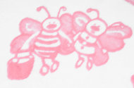 Одеяло байковое детское Пчелки розовое (118 x 100 см)