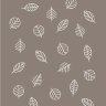 Купить Одеяло байковое взрослое Листья кофейное (212 x 150 см) 