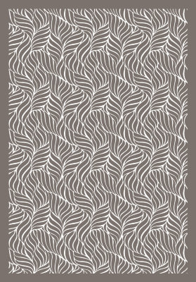 Одеяло байковое взрослое Орнамент кофейное (212 x 150 см)