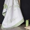 Купить Одеяло байковое взрослое Ветка сакуры фисташковое (212 x 150 см) 