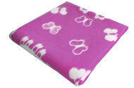 Одеяло байковое детское Овечки фиолетовое (118 x 100 см)