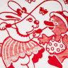 Купить Одеяло байковое детское На скакалочке красное (118 x 100 см) 