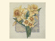 Салфетка из гобелена Нарциссы    (32 x 32 см)