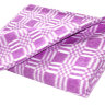 Купить Одеяло байковое взрослое Клетка сложная фиолетовое (205 x 140 см) 