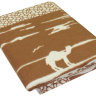 Купить Одеяло байковое взрослое Сафари коричневое (212 x 150 см) 