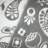 Купить Одеяло байковое детское Цветики серое (100 x 140 см) 