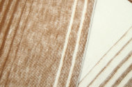 Одеяло байковое взрослое Мегаполис коричневое(212 x 150 см)