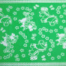 Купить Одеяло байковое детское Цветочные лошадки зеленое (118 x 100 см) 