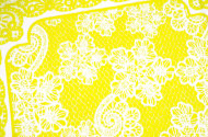 Одеяло байковое взрослое Кружева желтое (212 x 150 см)